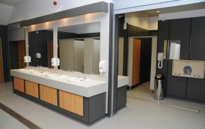 A loo kept this clean takes dedication