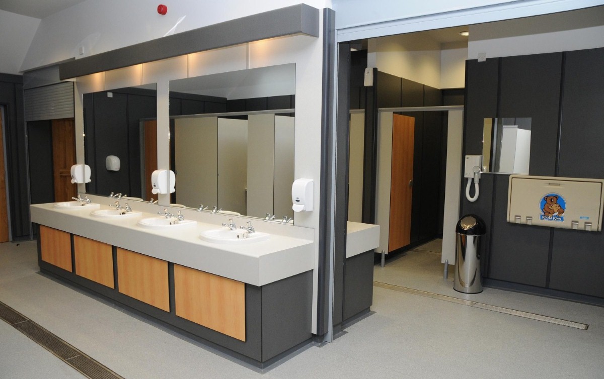 A loo kept this clean takes dedication