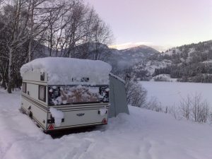 What could be better than Christmas in a caravan?