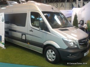 The Lunar Landstar was unveiled at the Caravan and Camping Show in Birmingham