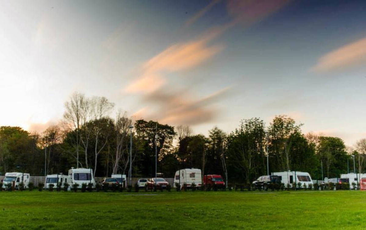 Jordanstown Loughshore caravan park is located in County Antrim