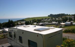 Ladram Bay is located close to the South Devon coast