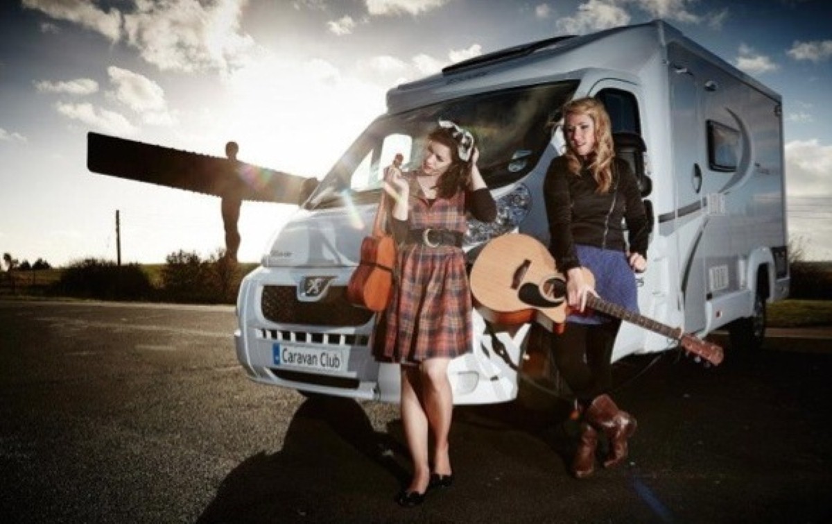 Fern (left) and Adriene (right) are never far from their beloved motorhome