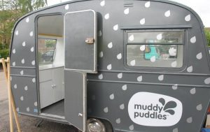 Muddy Puddles collaborated with Hattie and Flora to create the best retail van the UK has to offer