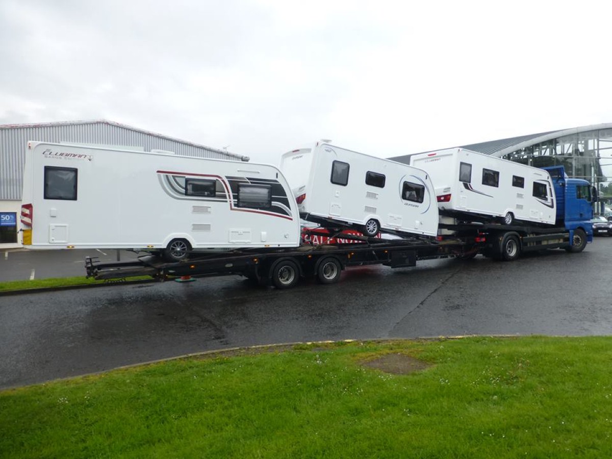 Lunar caravans arriving at Dicksons of Perth