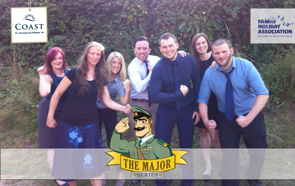 Coast Insurance get ready for battle in charity obstacle course