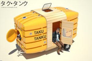 The Taku Tanku isn't the most luxurious caravan you'll ever come across, but gets ten out of ten for innovation