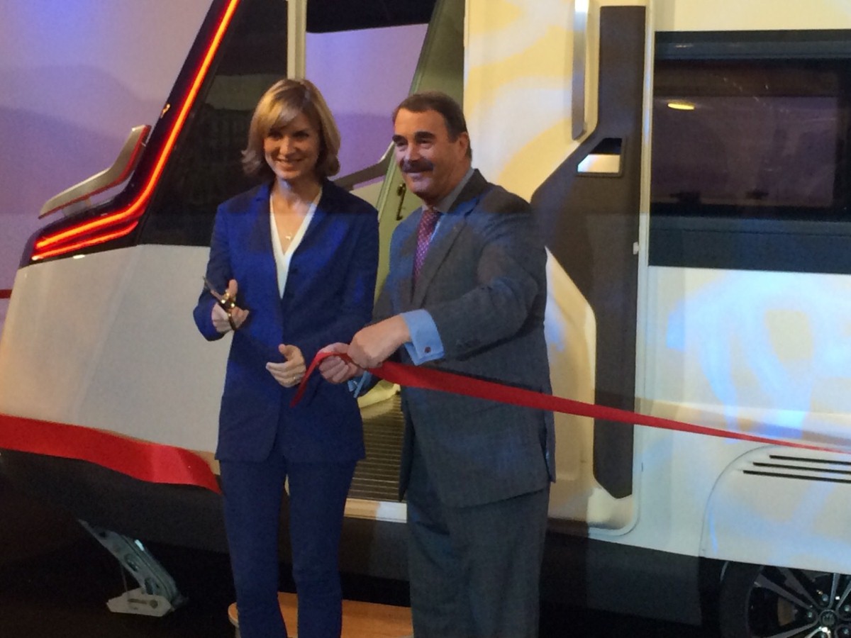 The Caravisio provided the backdrop for the opening of the Motorhome & Caravan Show 2014, but can you do better?
