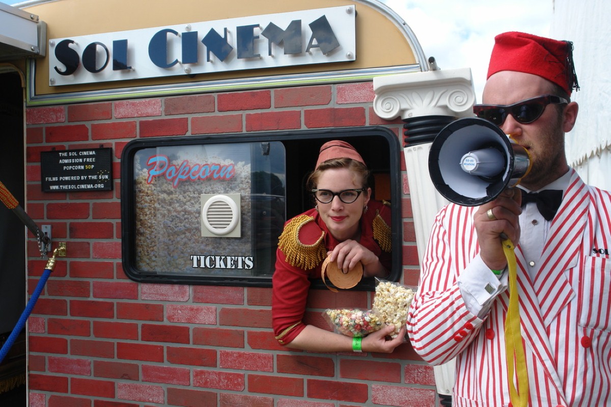 The Sol Cinema has been voted the UK's coolest solar-powered building