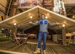 Ben Fogle launched Ready Camp at the NEC yesterday