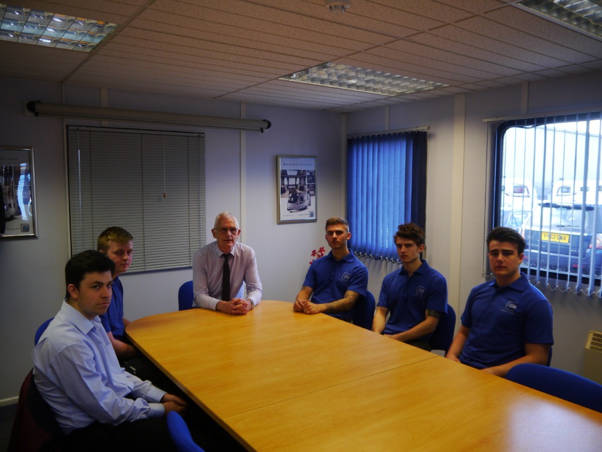 L to R: Jordan Palmer, Kieran Wright, Alan Roberts (Production Director), Jarad Mills, Craig Cook & Jack Shipley