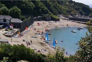 Polkerris beach is ideal for swimming and watersports