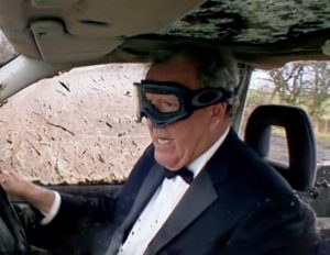 Blaze of glory? Clarkson takes to destroying caravans one last time