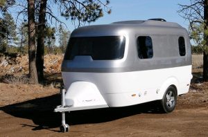 The new glamping trailer from Nest Caravan is modern on both the exterior and interior