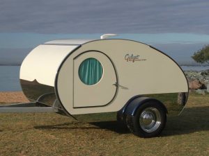 The Gidget Retro Teardrop camper unfolds before your eyes!