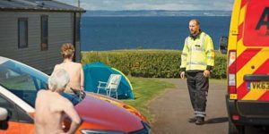 Breakdown specialist is left surprised as he arrives at a nudist camp in Buckinghamshire