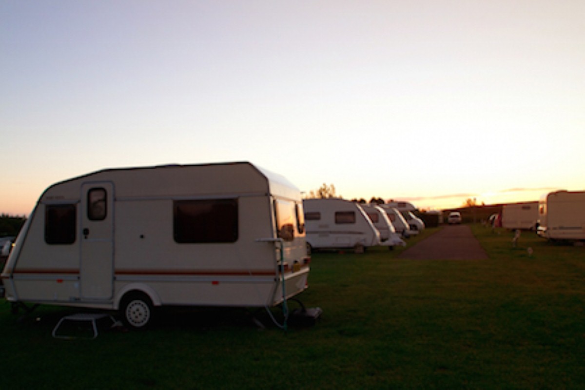 Caravan park suffers fire, but no one is injured