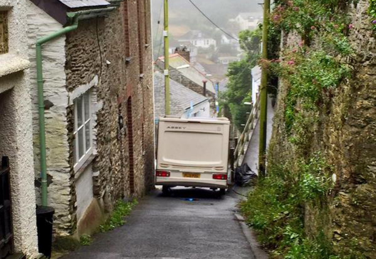 Satnav system may be cause for stuck caravan