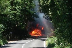 'Inferno' destroys elderly couple's motorhome in minutes