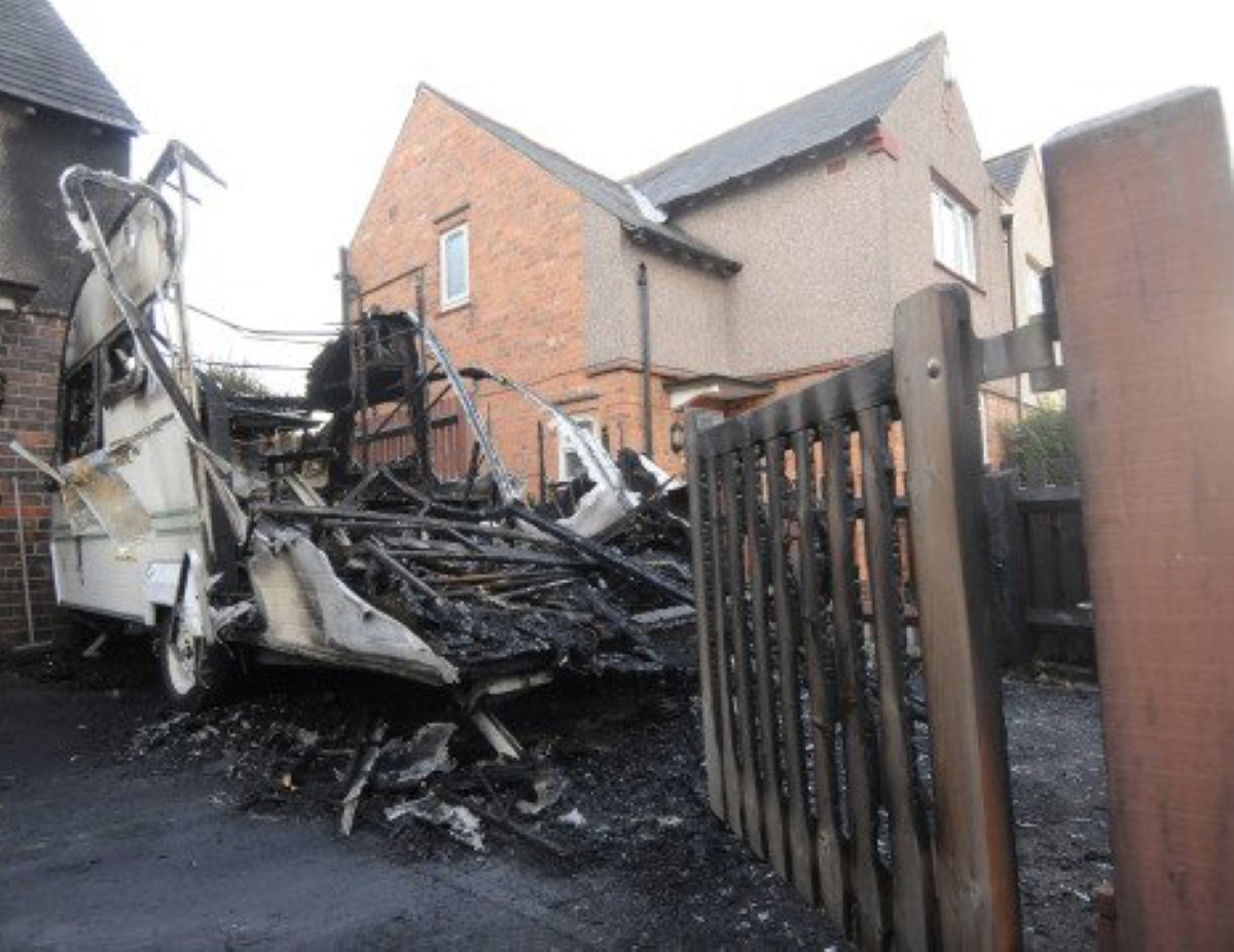 Samba the chow-chow alerted owners to the suspected arson attack