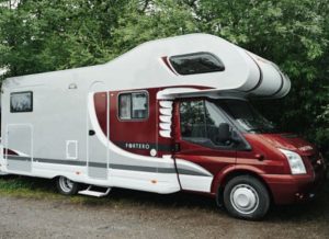 The couple's Dethleff motorhome, similar to the one above, was stolen from a Tesco car park in Hendon, North London