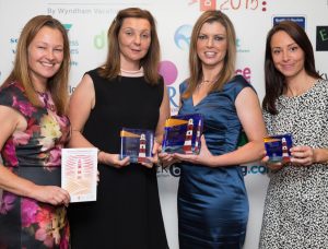 (Left to right): Beverley Holidays & Whitehill Country Park marketing director Claire Jeavons, Nicola Jeavons, Katy Lamsin, and Caroline Merry