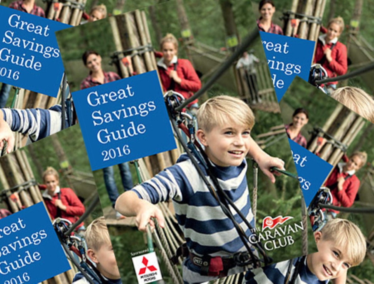 Some great savings can be had with The Caravan Club's aptly entitled Great Savings Guide 2016