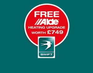 A free upgrade to Alde heating is available on select Swift caravans