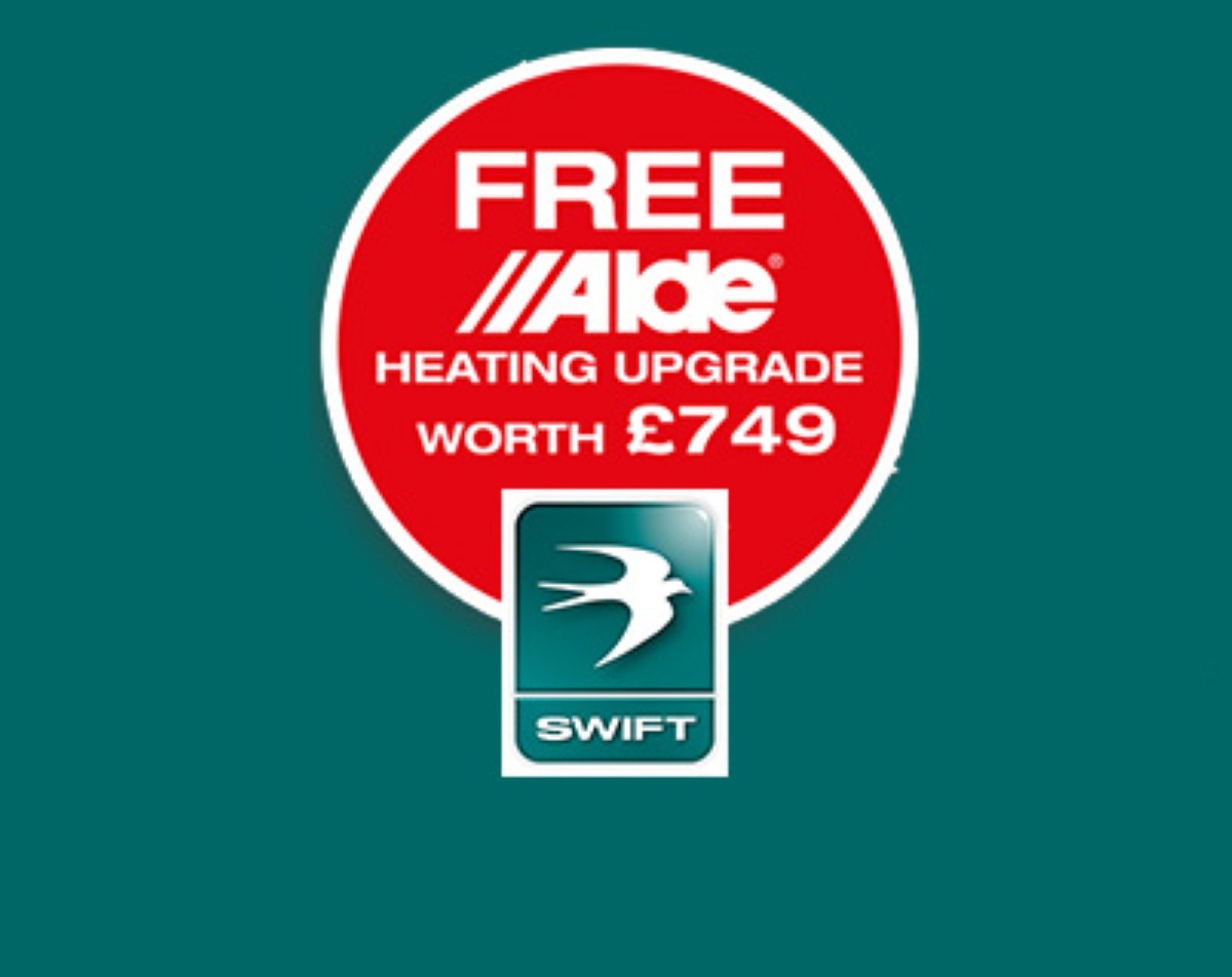 A free upgrade to Alde heating is available on select Swift caravans