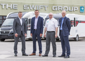 James Turner, Swift Group MD, welcomes Richard Smeaton, Martyn Cray and Andy Newhall
