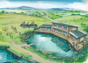 The new touring caravan park will come with its own glamping village and wellness centre