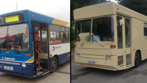 The conversion took 6 years and £10k of investment (photo credit: Caters)
