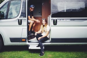 Caravan Times' Favourite Adventure Couple, Simon & Faye, CHeck out the new Autotrail V-line
