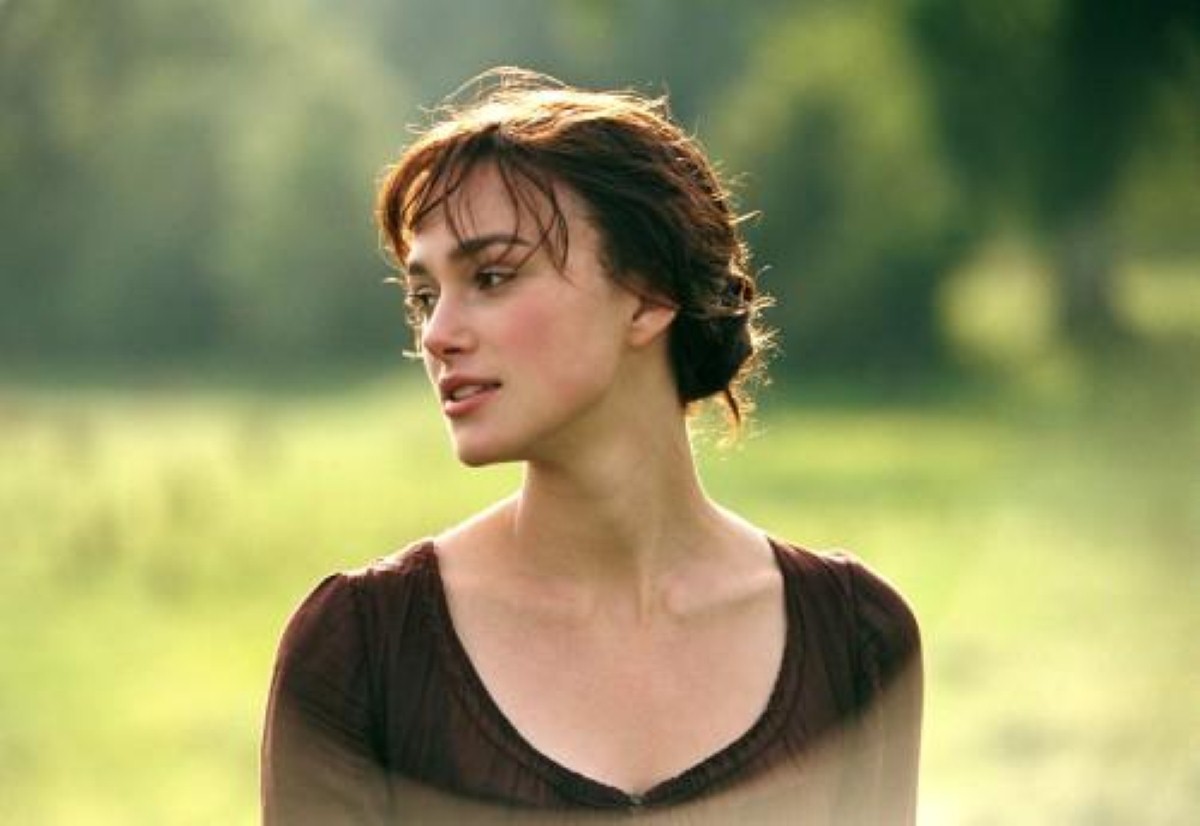 Keira Knightley as Elizabeth Bennet, protagonist of Pride and Prejudice