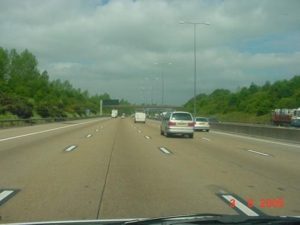 Road markings on many roads in Britain are in severe need of maintanence