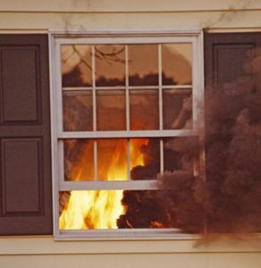 The fire started in the Netwons' kitchen