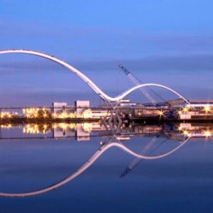 Stockton-On-Tees is best known for its Infinity Bridge