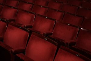 Two bona-fide cinema seats such as these have been installed in the caravan