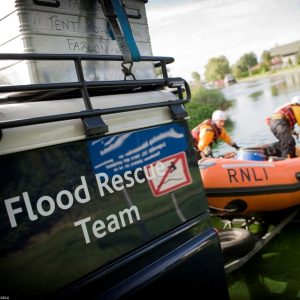 The RNLI helped more than 200 Cockermouth residents reach safety