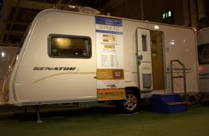 The event is a chance to see the latest caravan models first