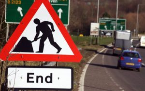 60 per cent of roadworks will either be finished or put on hold