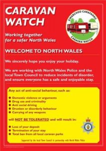 "Caravan watch" schemes such as this one in Wales are becoming more popular