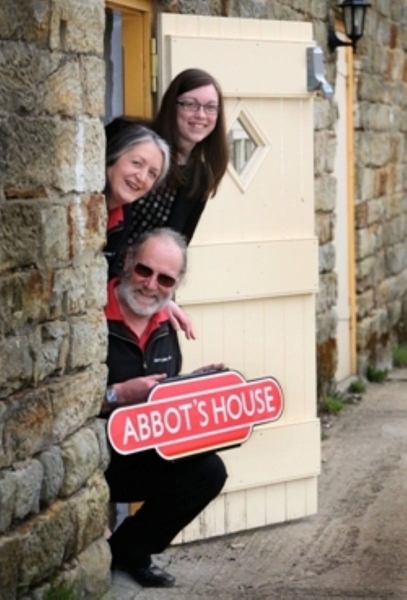 Nicola Neilson (Partner at Latimer Hinks Solicitors) pictured with campsite owners Ian and Eileen Cox