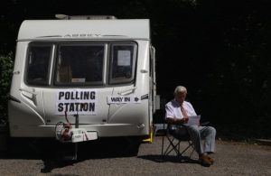 George and Jessie McKay have been opening up their caravan to voters for the last 20 years