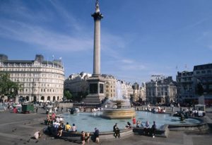 Trafalgar Square, one of London's many spectacular sights