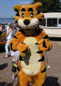 Haven's Rory the Tiger gets ready to celebrate his birthday