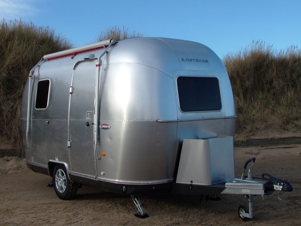 The lightest in the Airstream range, the Bambi 422 is small enough to be towed by a VW Golf