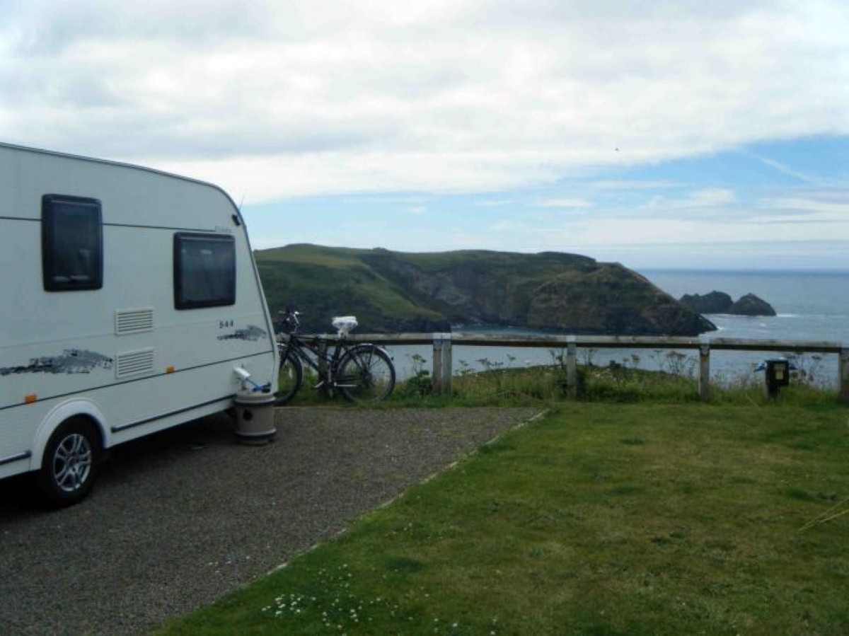 Reporter Adam Shaw found this wonderfully secluded pitch in Tintagel, Cornwall