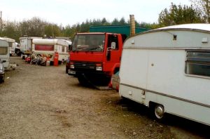 Travellers have been asked to move their caravans from a park site in Aberdeen