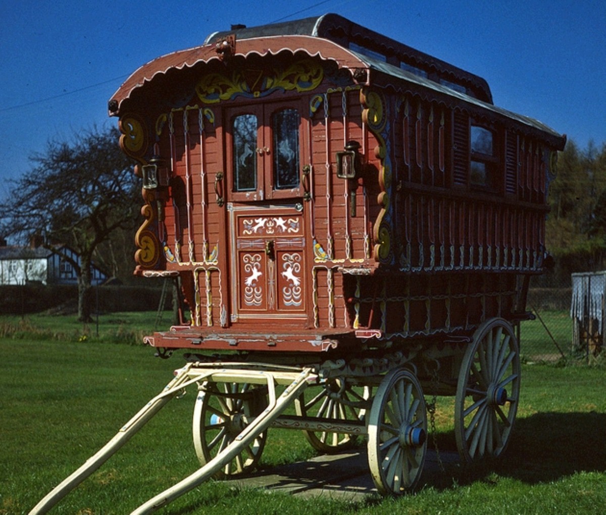 The entrepreneurial caravan maker provides gypsy caravans, like the one pictured, for weddings